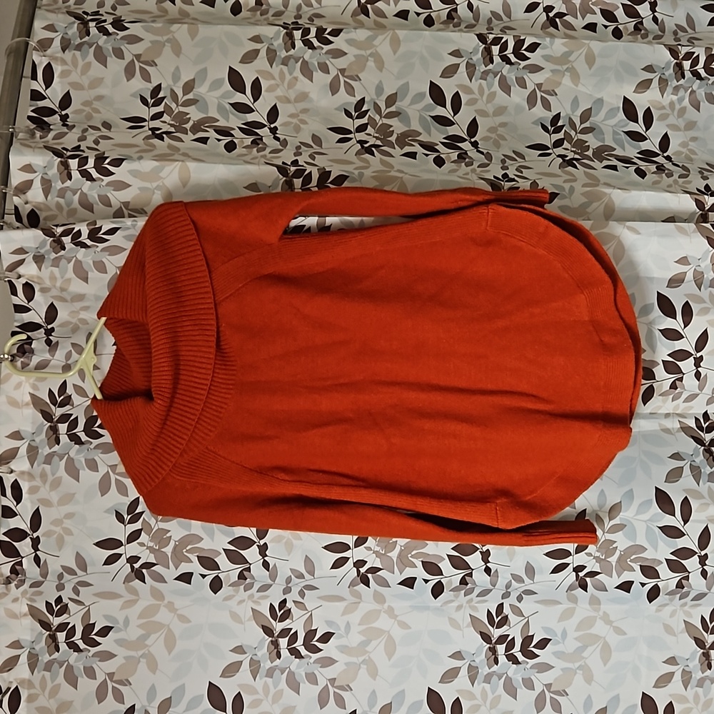 Anthropologie Red Turtleneck Sweater